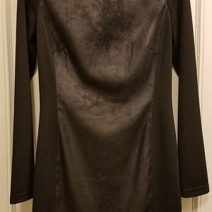 Armani Exchange mini black long sleeve dress